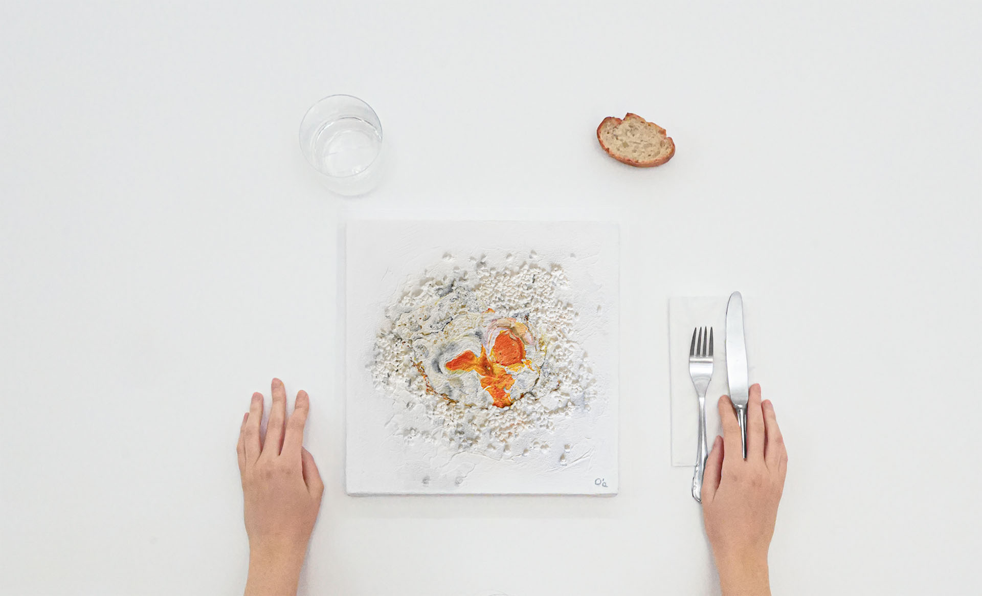 Naranja sobre blanco 2